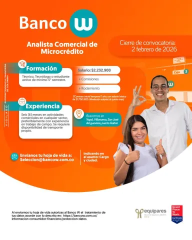 analista comercial microcredito