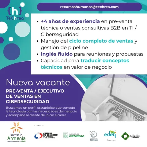 ejecutivo de ventas ciberseguridad