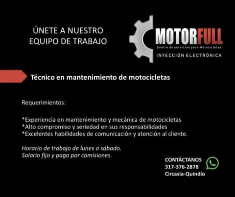 tecnico mantenimiento de motocicletas