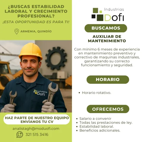 auxiliar mantenimiento