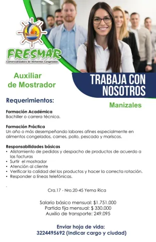 auxiliar de mostrador