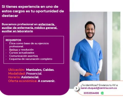 auxiliar de enfermeria