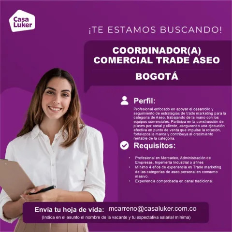 coordinador comercial