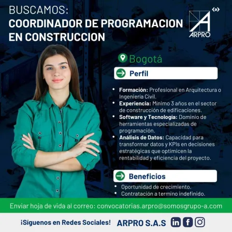 coordinador de programación en construcción