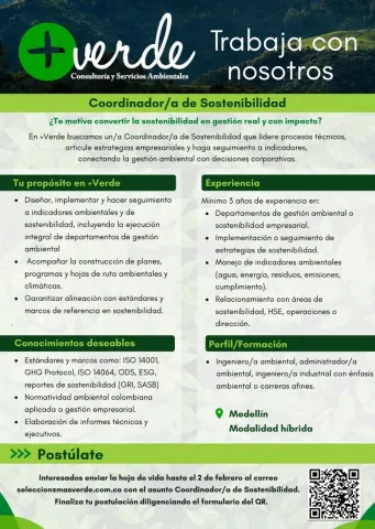 coordinador sostenibilidad