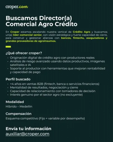 Director comercial agro crédito