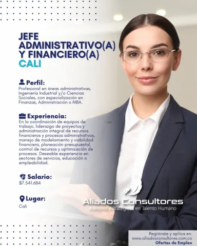 jefe adminstrativo financiero