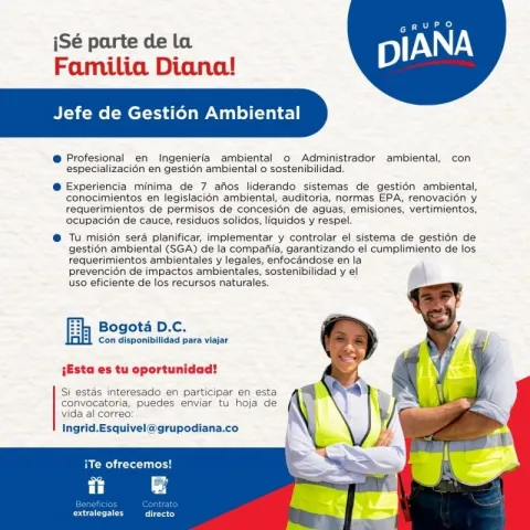 jefe de gestión ambiental