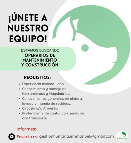 operarios mantenimiento