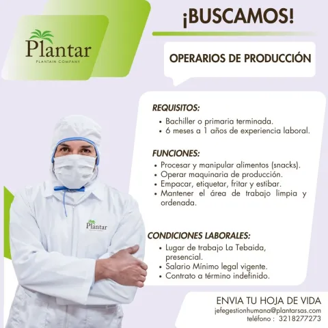 operario de produccion