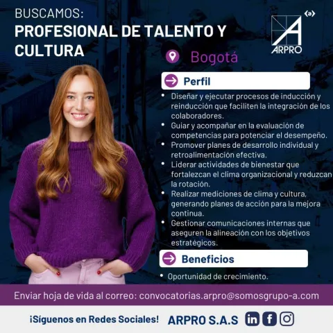 profesional de talento y cultura