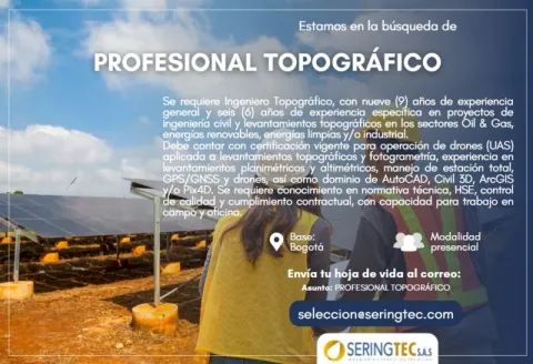 profesional topográfico