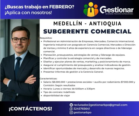 subgerente comercial