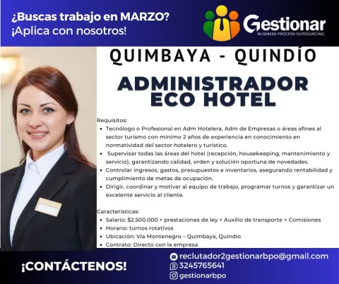 administrador hotel