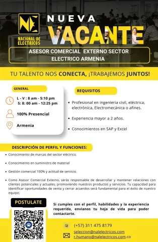 asesor comercial externo