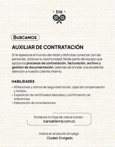 auxiliar de contratación