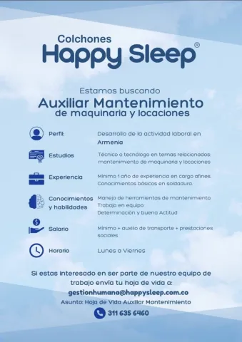 auxiliar mantenimiento