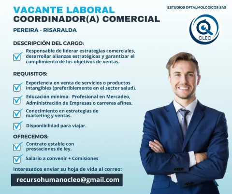 coordinador comercial