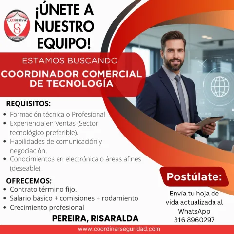 coordinador comercial