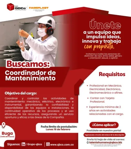 coordinador de mantenimiento