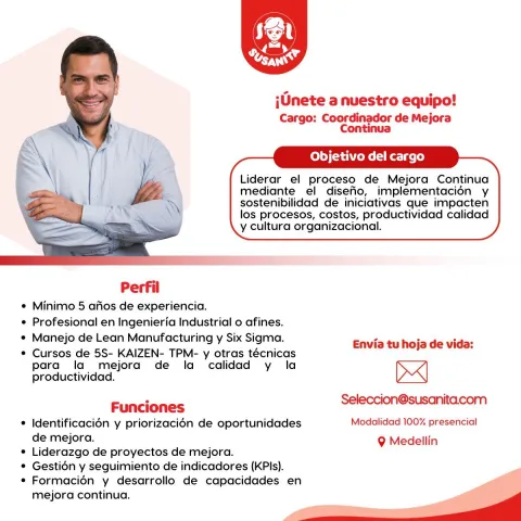 coordinador de mejora continua