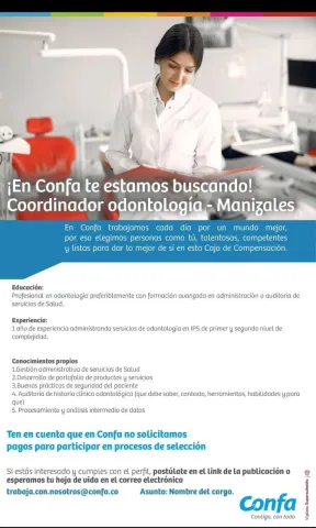 coordinador odontologico