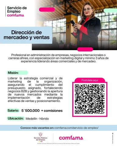 dirección de mercadeo