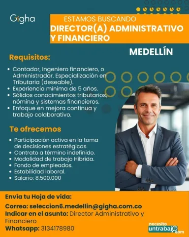 director administrativo y financiero