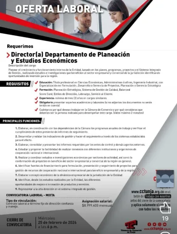 director departamento planeación