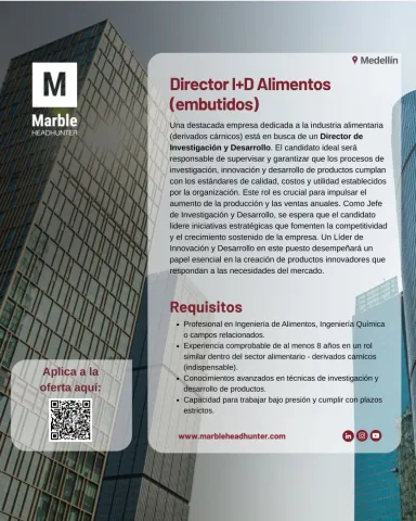 director de i+d alimentos