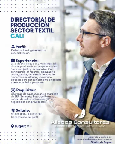 director de producción textil