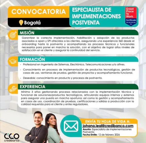 especialista de implementaciones