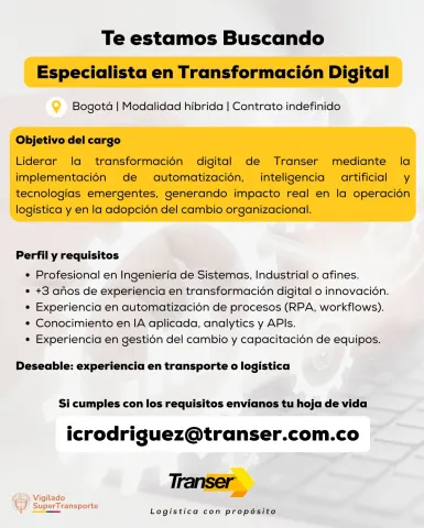 especialista en transformación digital