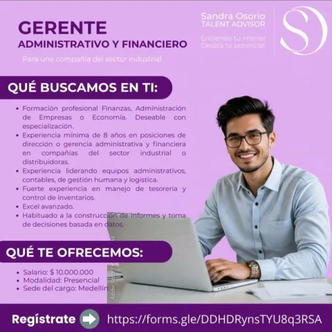 gerente admnistrativo y financiero