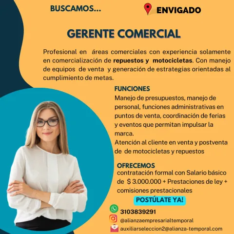 gerente comercial