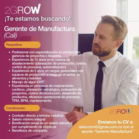 gerente de manufactura