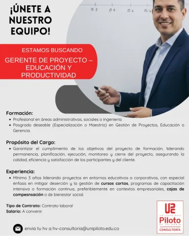 gerente de proyectos educativos