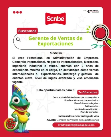 gerente de ventas exportaciones
