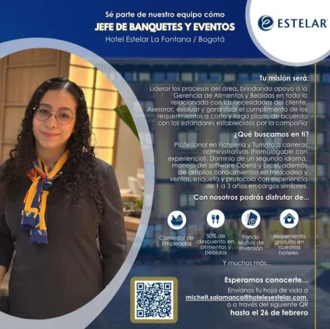 jefe de banquetes y eventos