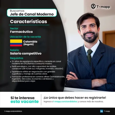 jefe de canal moderno