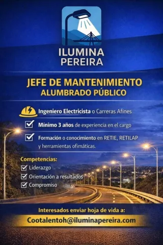 jefe mantenimiento alumbrado público