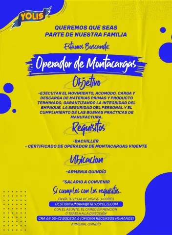 operador de montacargas