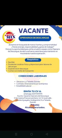 operario de descargue