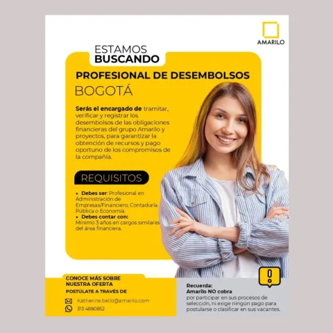 profesional de desembolsos