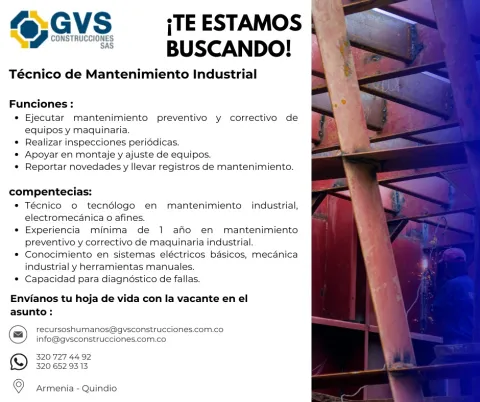 técnico de mantenimiento industrial