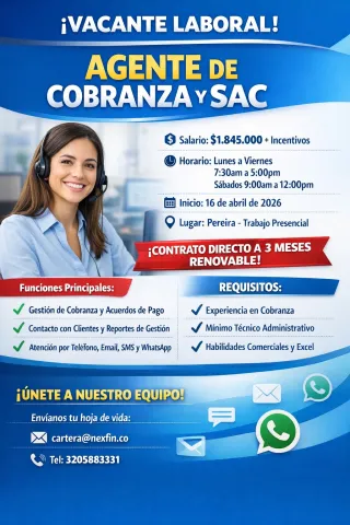 agente de cobranza y sac