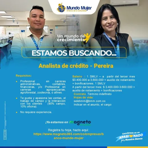 analista crédito pereira