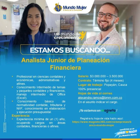 analista junior planeación