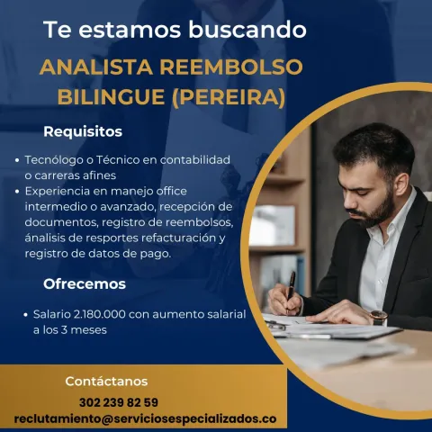 analista reembolso