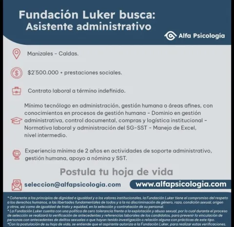 asistente administrativo